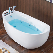 Free-standing surf massage bathtub Small apartment acrylic adult household bathtub European-style net red bathtub integrated bath