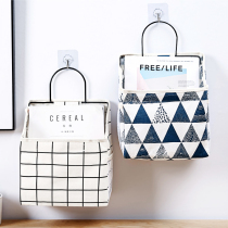  Fabric storage hanging bag Wall-mounted door behind the bathroom hanging pocket Dormitory wall hanging pocket socks wardrobe storage bag