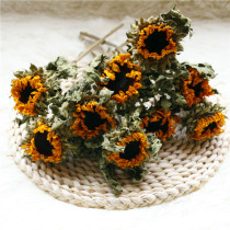 Sunflower dried flower bouquet Nordic wind real flower decoration Yunnan natural dried flower home decoration office living room decoration