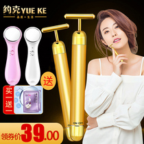 York 24K color gold beauty stick non-slimming device Electric Facial massager v facial mask cream gilded