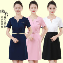 Summer beautician work clothes Female beauty salon high-end health hall Foot bath technician temperament dress suit clothing