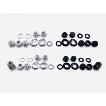 (Union Jack)Brompton small cloth front and rear wheel aviation 7075 aluminum rice flag nut set