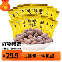 Tom Farm Honey Butter Almond kernels Net red Badanmu Korea imported almond snack nuts 15 even packs