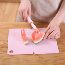 Travel outdoor foldable chopping board dormitory mini fruit board portable plastic supplementary food chopping board small cutting board