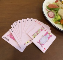 Creative cute Sakura playing cards childrens educational fun table game entertainment card animation game card student female