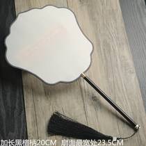 Real Silk Group Fan Blank Cooked Silk Alum Silk Painting Country Painting Fan Embroidered China Fan DIY