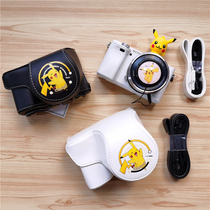 Cartoon yellow 200D Leather case XA7 Protective Case 6 Camera bag m50 Portable for Canon m200 Sony A6400
