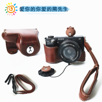 Second Generation Protective Case 200DII Coffee A6400 Camera Bag for Canon M50 Anti-loss Rope Fuji XA7