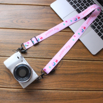 Camera strap Lanyard Shoulder strap Cartoon cute creative oblique cross halter neck beautiful girl convenience store