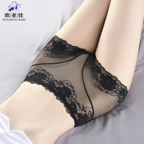 High waist Underpants female lace Sexy pure cotton antibacterial big code Breathable Hip-to-Hip Closeout Pants Summer Thin