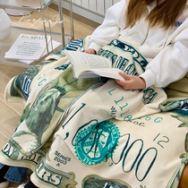 Can cover USD one million USD blankets to blame fun flange suede sofa cover blanket notes USD plush