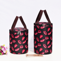 Aluminum foil insulation bag Hand bag Japanese style lunch bag thick round large capacity to work with rice out lunch box bag