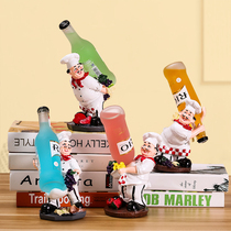 European-style red wine rack creative wine shelf chef ornaments fashion wine bottle rack modern minimalist wine cabinet decorations