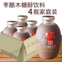 Laughing fruit xylitol jujube cheese drink without sucrose 4 bottles jujube fruit juice hotel nutritious breakfast healthy drink