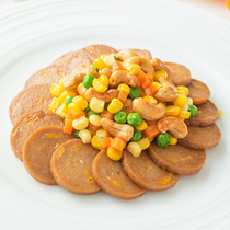 Man Ji (Qishan vegetarian corn sausage) Buddhist vegan ham sausage vegetable protein soy products roasted sausage