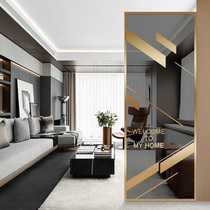 Modern simple art glass screen entrance partition living room bedroom decoration home cover straight Square