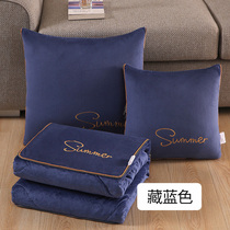  Car pillow quilt dual-purpose car cushion Rear car two-in-one office four seasons universal high-end car interior