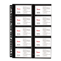 Shude NR300-1 A4 business card book replacement core 30 hole loose leaf business card card membership card collection book collection book business card bag for men and women storage collection card book large capacity business card core