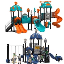 Kindergarten Outdoor large childrens slide Swing combination Plastic toys Community Park Scenic area Playground equipment