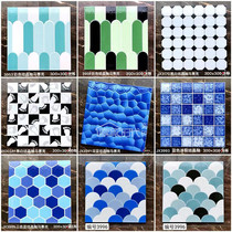 High - grade crystalline glaze 300x300mm crystalline tile toilet with skid floor tile background tile
