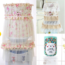 European pastoral fabric Lace water dispenser cover Water dispenser two-piece set dust cover Dust cover special offer