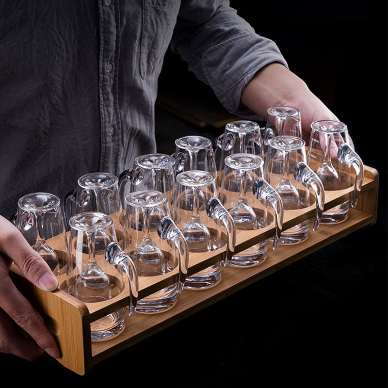 Hand-blown crystal glass white wine glass high-footed glass small wine glass spirit glass wine spliter wake-up device home set