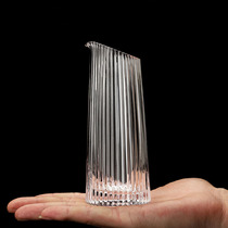 Creative Crystal Glass Decanter Wine Wine dispenser home small hip bottle creative striped small pot