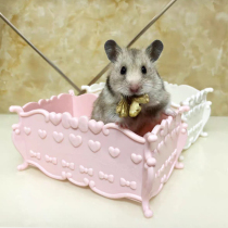 Hamster Golden Bear pink fairy plastic toilet bath supplies bathtub large tub potty