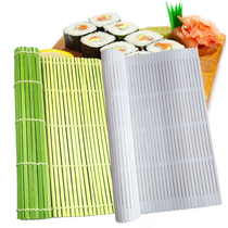Green leather sushi curtain Bamboo curtain PE resin roller curtain mildew-proof easy-to-clean sushi mat Nori rice bag tool
