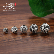 Yuwen 999 foot silver six words of verbal bead ball ball ball ball ball ball manual DIY string bead material accessories