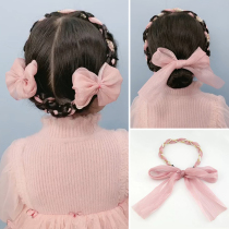 Little Xigua bow hair band ribbon hairband children twist braid hair band princess headdress baby tie hair girl