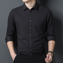 Light luxury high-end Joker new long sleeve shirt men Korean business casual shirt mens dress cardigan top handsome