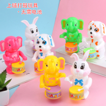 Net red hair drumming rabbit toys on the chain children drum cartoon animals baby boys and girls educational toys