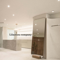 Net red full-length mirror home bedroom Nordic fitting mirror invisible frame clothing store beauty floor-standing large mirror
