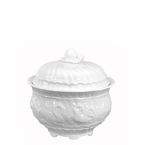 Domestic spot Meissen Mason made in Germany white embossed white swan porcelain sugar cylinder A variety of models