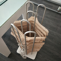  Clothing store hanger storage and finishing rack artifact Removable gold stainless steel display shelf shelf for hanger