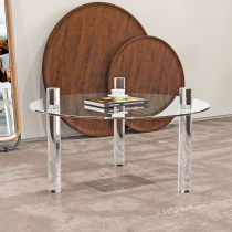 Minimalist Nordic simple modern personality designer creative coffee table acrylic living room Net red transparent small apartment table