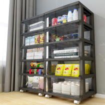 Transparent plastic storage box drawer clothes baby toys storage box books snacks storage cabinet