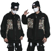 2021 autumn and winter Tide brand sweater loose print cotton coat national tide men and women casual jacket coat