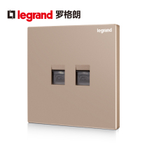 TCL Legrand K8 rose gold two-digit phone socket dual-port voice panel dual-phone 86