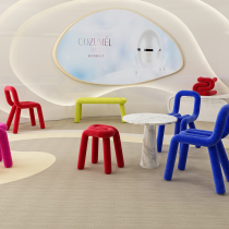 Postmodern light lavish chair brief Alien chair ins Nordic stools creative modern net red chair single color chair