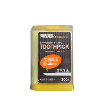 Neissenklin Toothpick 200 Flat Tip Thin Environmentally Friendly Plastic Hotel Disposable Toothpick