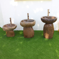 Pebble Pool children column basin stone kindergarten integrated outdoor floor-standing washbasin