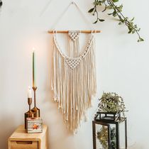Nordic style woven tapestry handmade hanging wall decoration forest wall hanging hostel shop opening gift idea