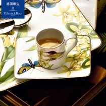villeroyboch Germany Weibao imported bone China coffee cup and saucer European color creative Amazon