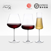 Red dot award Nude original imported handmade crystal wine glasses Bordeaux Burgundy glass champagne glass thin legs ultra-thin