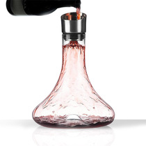 German craft crystal glass household decanter fast red wine waterfall filter decanter with lid personality pot