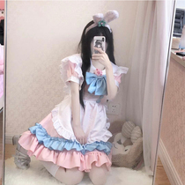 Maid dress cos dress lace cute student women maids dress dome girl cosplay maid set