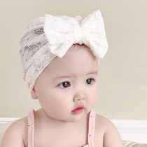 Cute encounter newborn baby hat summer thin lace breathable princess hat Cute female baby fetal hat summer