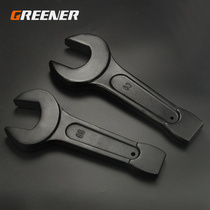 Green Forest Knock Open Wrench Heavy Duty Straight Handle Single Head Open Wrench 24 30 32 36 41 46 50 65